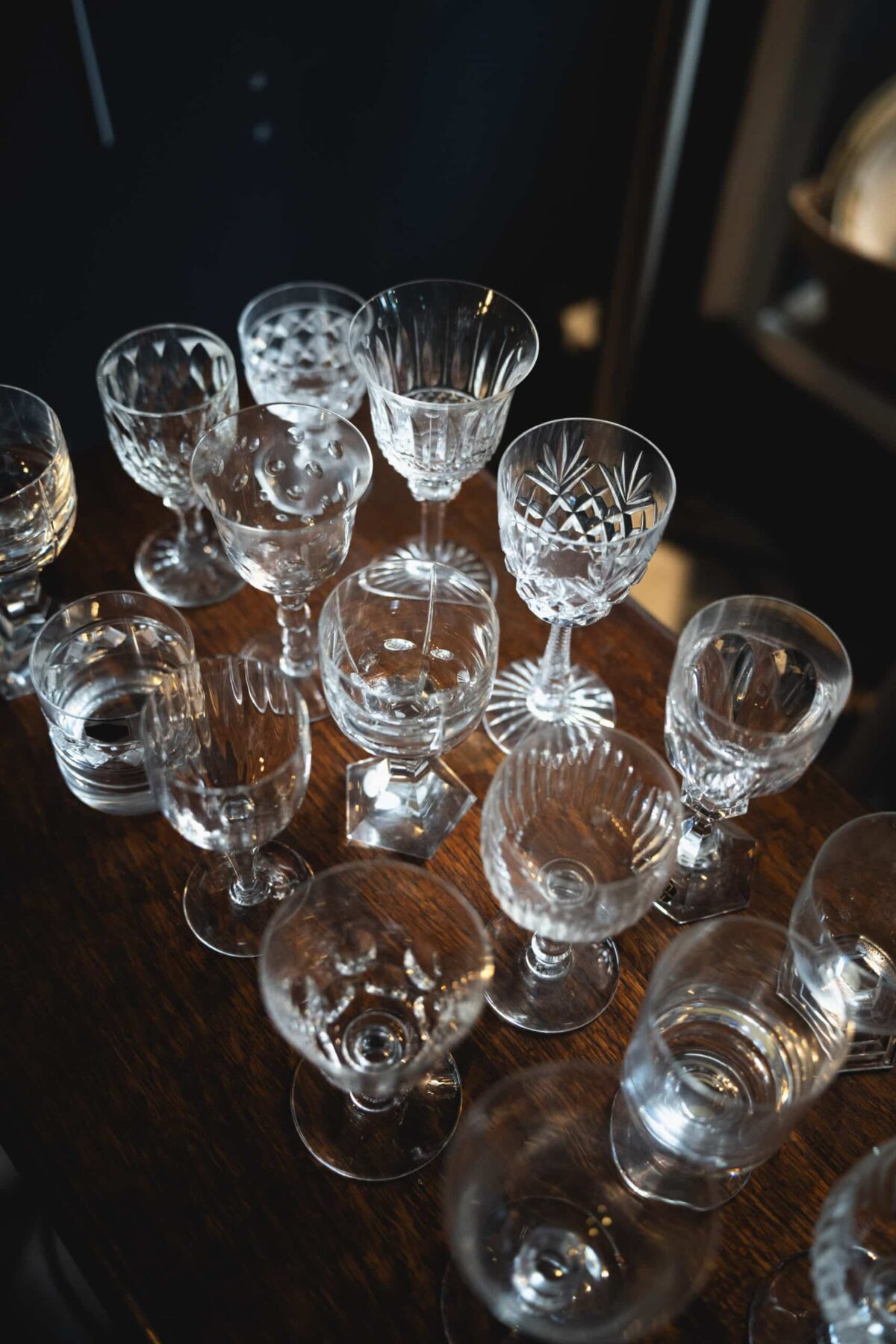 Verres dépareillés en cristal – Divers modèles – Image 3