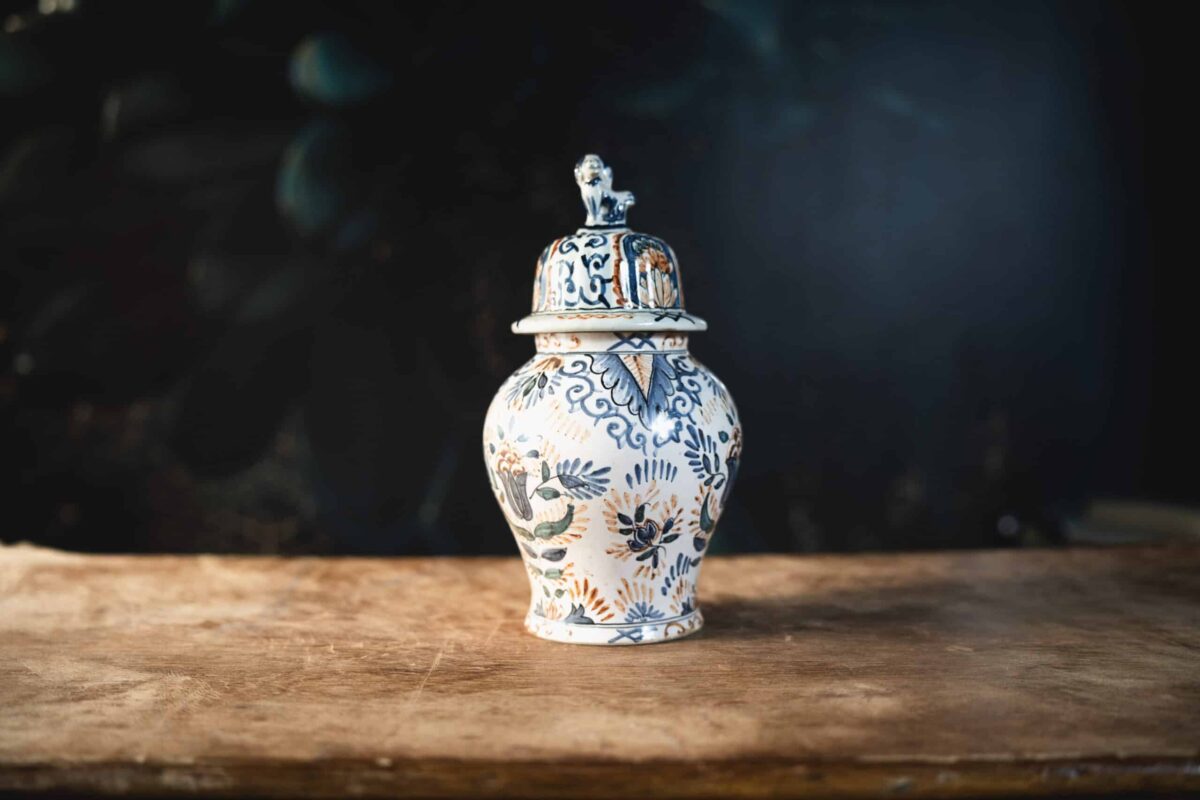 Vase couvert Vieux Rouen – XIXe siècle