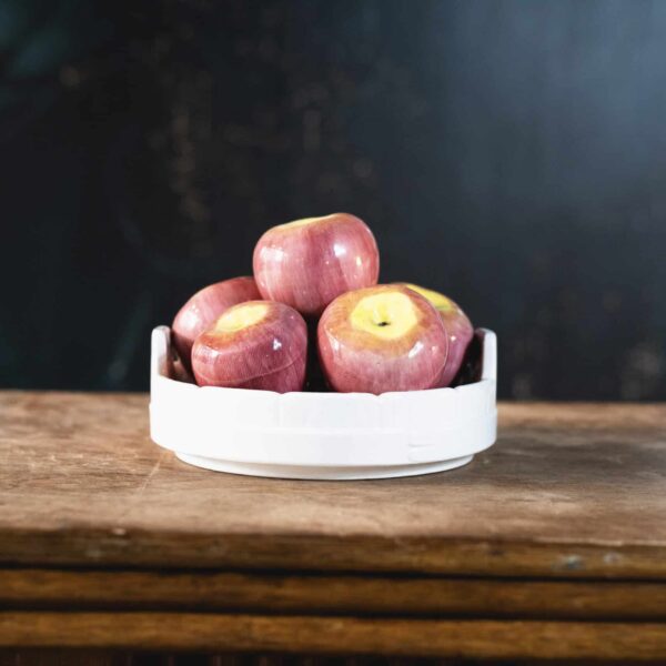 Panier en Faïence Polychrome – Pommes en Barbotine