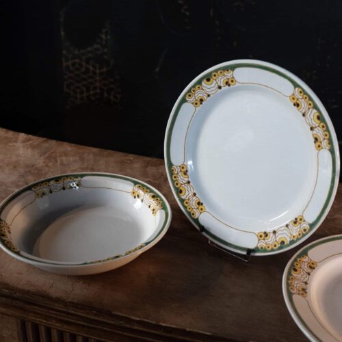Ensemble de Trois Plats Art Déco