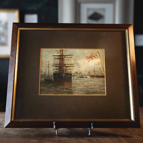 Scène portuaire de Grande-Bretagne