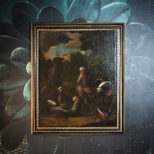 Paysages aux volailles et oiseaux