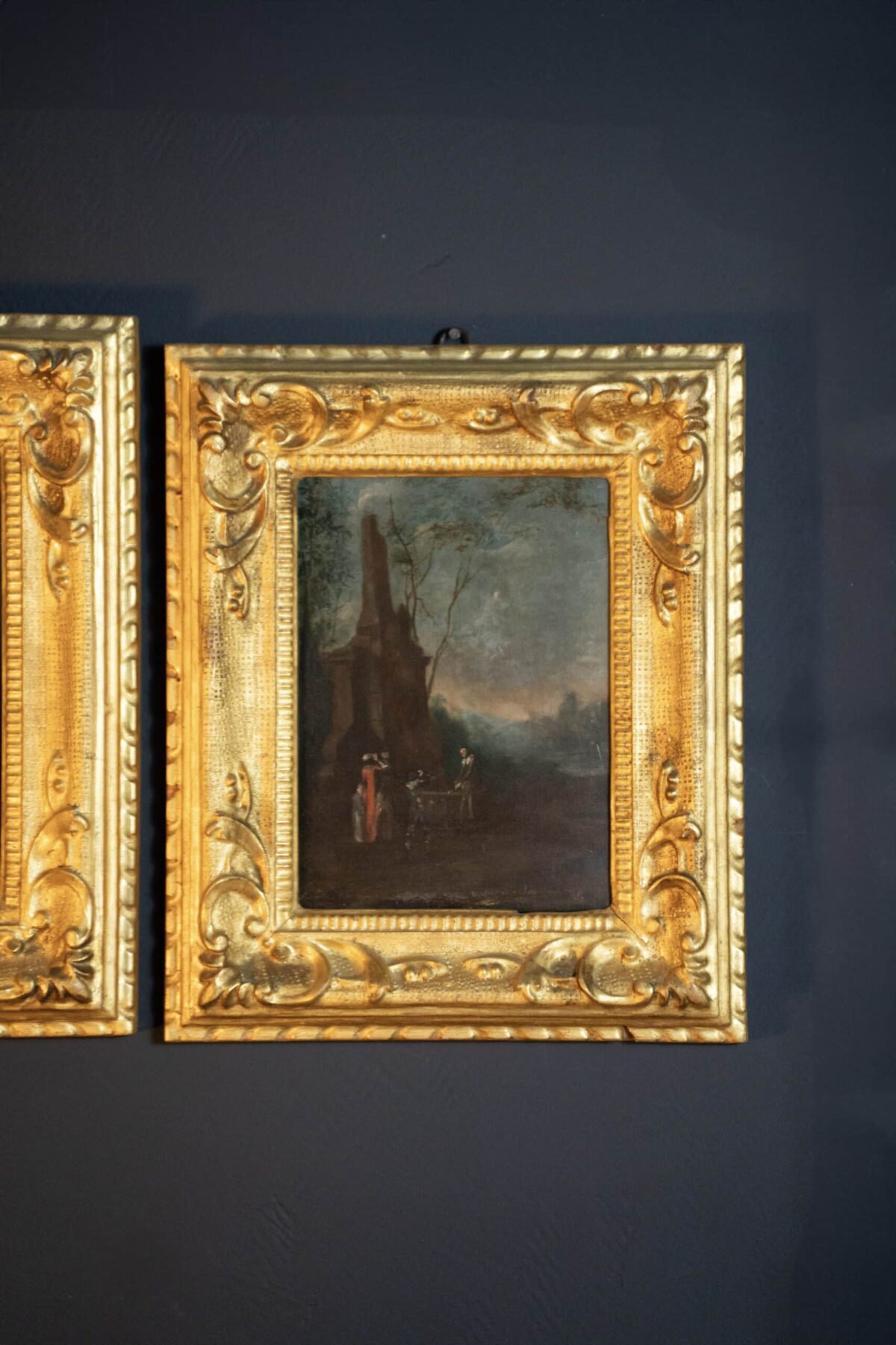 Dyptique, Paysages et Scène Galantes, Ecole Flammande XVIIIe – Image 4