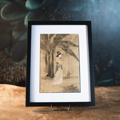 Femme Chinoise sous des Bananier - Terazaki Kôgyo (1866-1919)