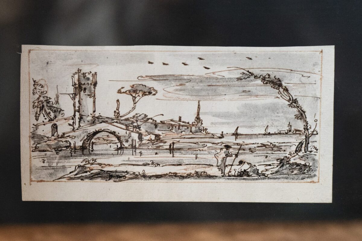 Vue d'un Village Italien sur un Lagon – XVIIIe Siècle – Image 2