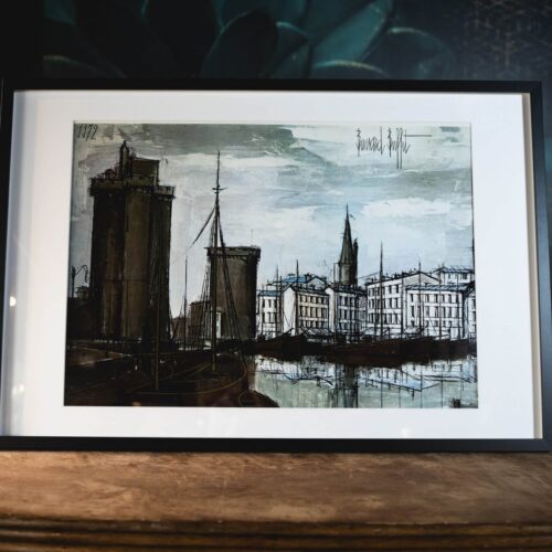 Bernard Buffet (1929-1999) – Le Port de La Rochelle, les Trois Tours