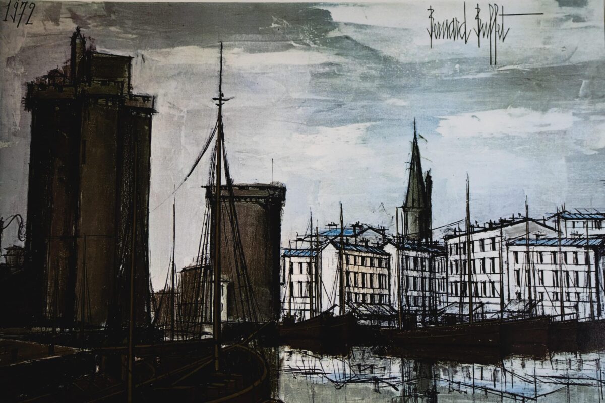 Bernard Buffet (1929-1999) – Le Port de La Rochelle, les Trois Tours – Image 2