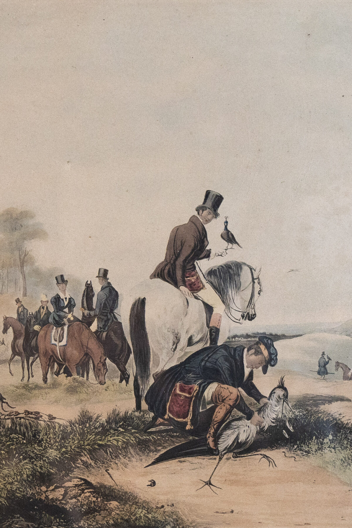 Trois gravures anglaises du XIXe Siècle – Scènes de chasse – Image 2