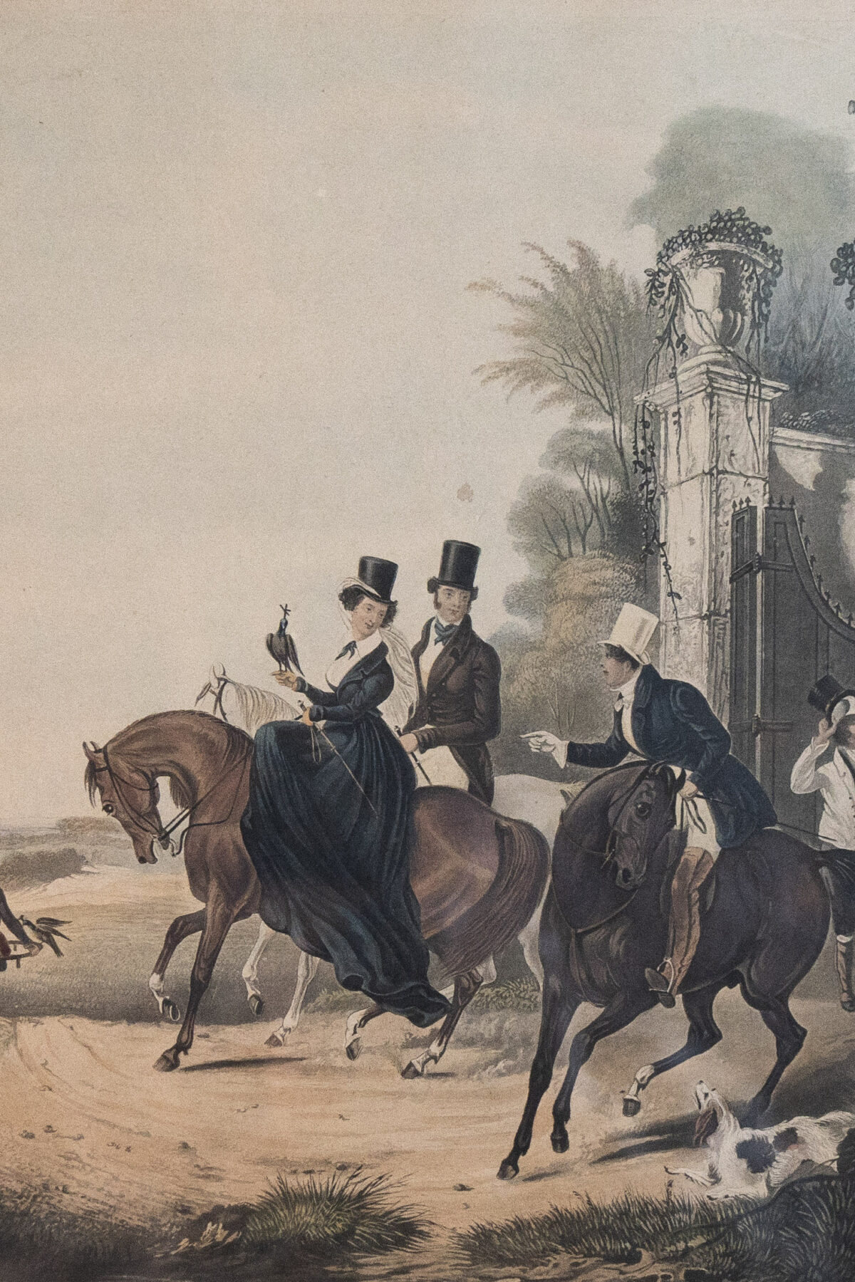 Trois gravures anglaises du XIXe Siècle – Scènes de chasse – Image 4