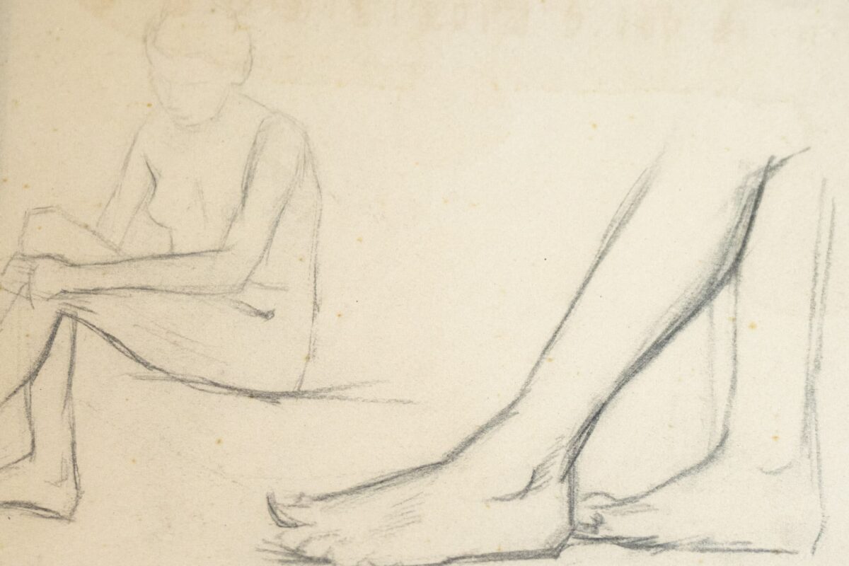 Louise Fritzlin (1870-1953) – Étude de pieds – Image 2