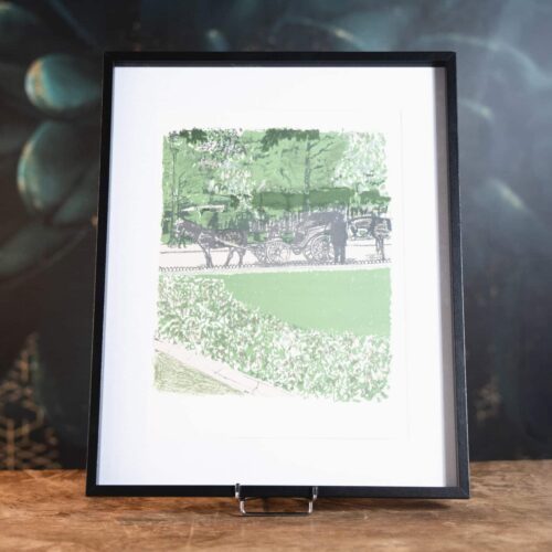 La Calèche dans le parc - Une scène parisienne intemporelle