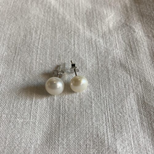 Clous d’Oreilles en Argent & Perles de Culture Véritables