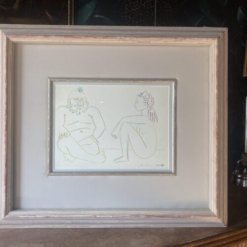 Lithographie de Pablo Picasso – La Comédie Humaine, 27.1.54 XIV