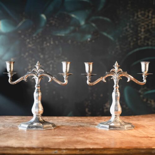 Paire de candélabres Art Déco