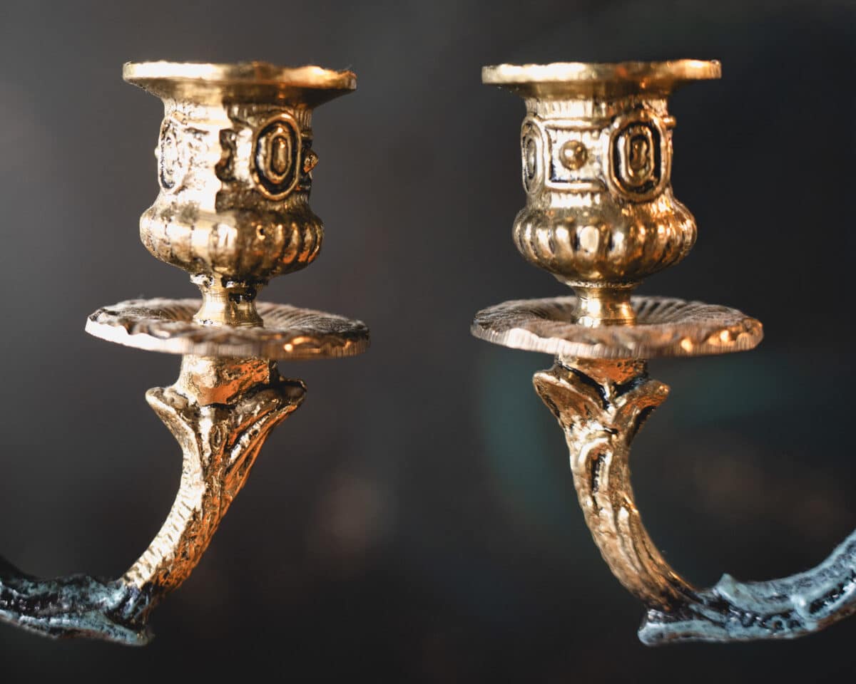 Paire de candélabres de style Rococo – Image 5