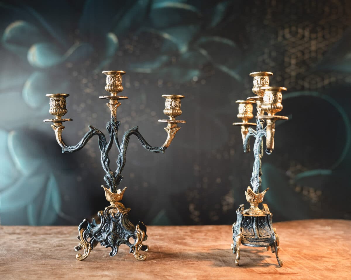 Paire de candélabres de style Rococo – Image 2