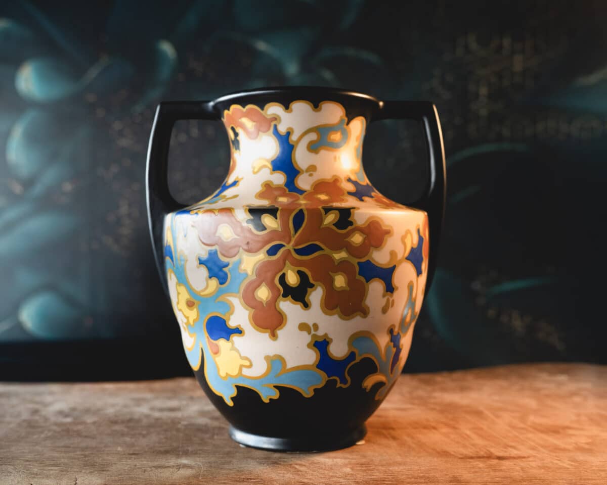 Vase en céramique polychrome – Gouda Holland
