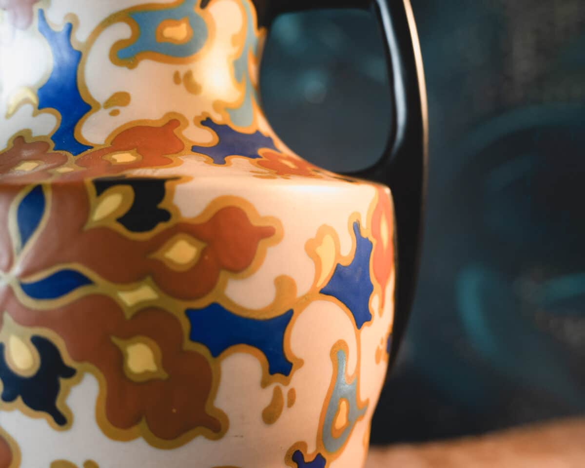 Vase en céramique polychrome – Gouda Holland – Image 2