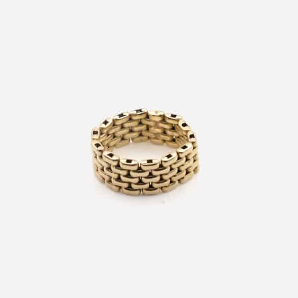 Bague Maillon Souple – Or 18 carats