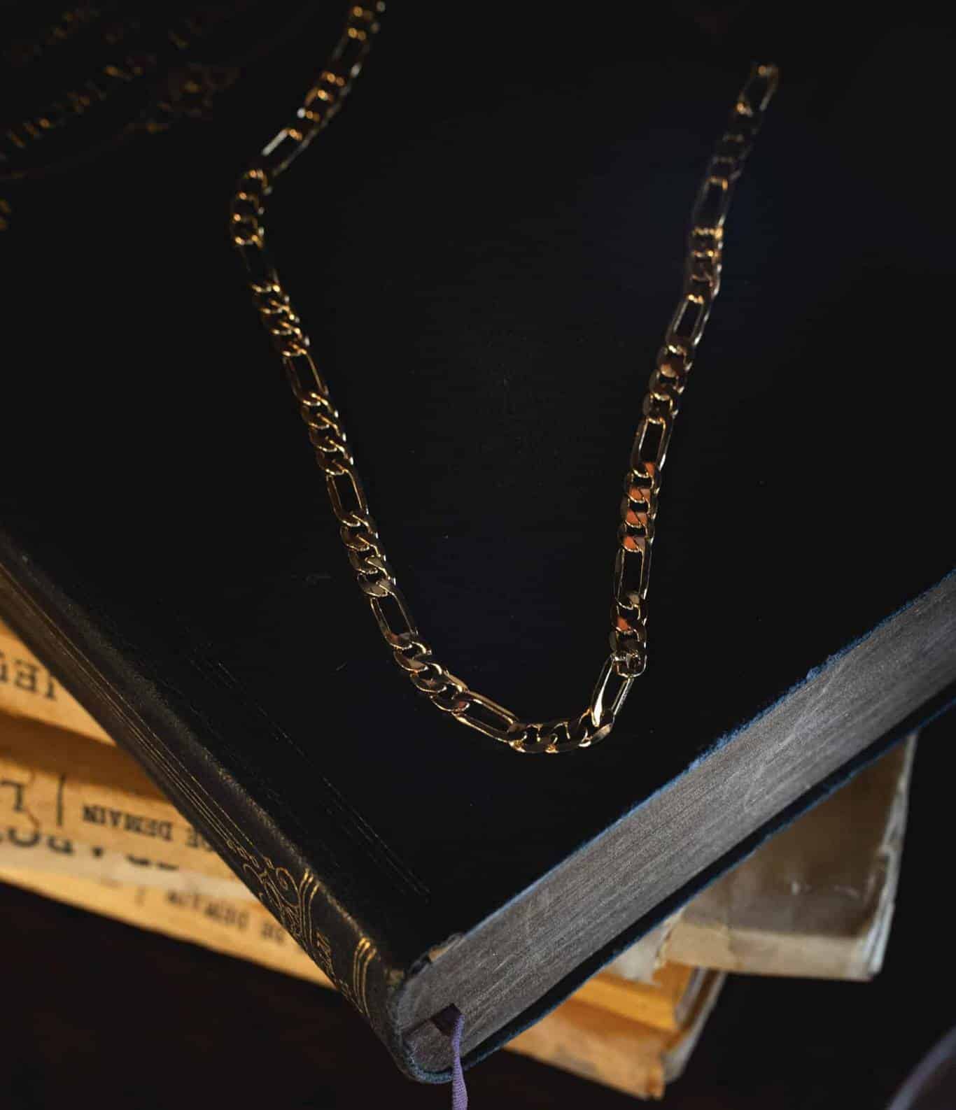 Collier Vintage Feuillage Or Finement Travaillé - Occasion - Modèle 3955