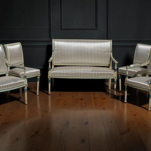Salon de style Directoire en bois peint – XIXe siècle
