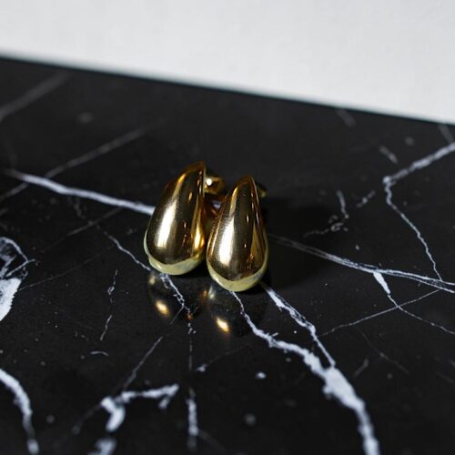 Boucles d'oreilles Goutte - Plaqué or 18 carats